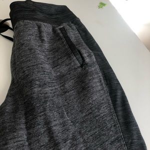 Lululemon Joggers. Nice barely worn joggers. Size 12. Gray with dark gray stripe